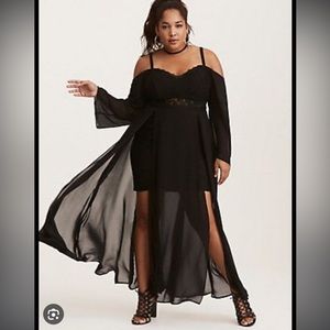 Torrid plus size chiffon dress